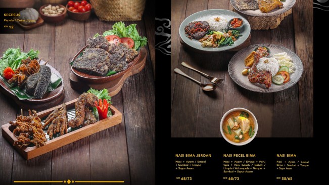 Menu Restoran Bima Ayam Goreng Indonesia 